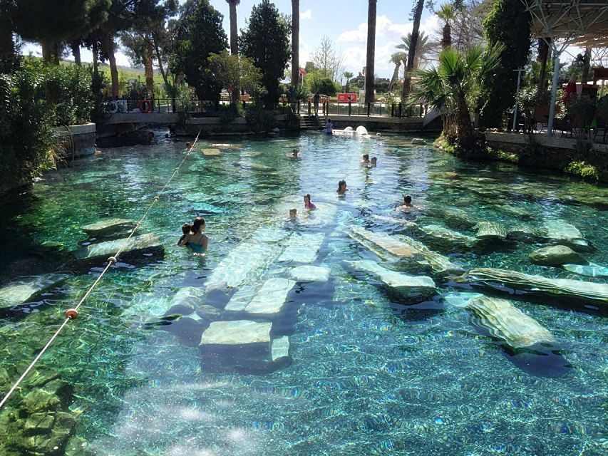 From Kusadasi and Selcuk: Pamukkale and Hiearapolis Tour - Hierapolis, an ancient spa city above the pools