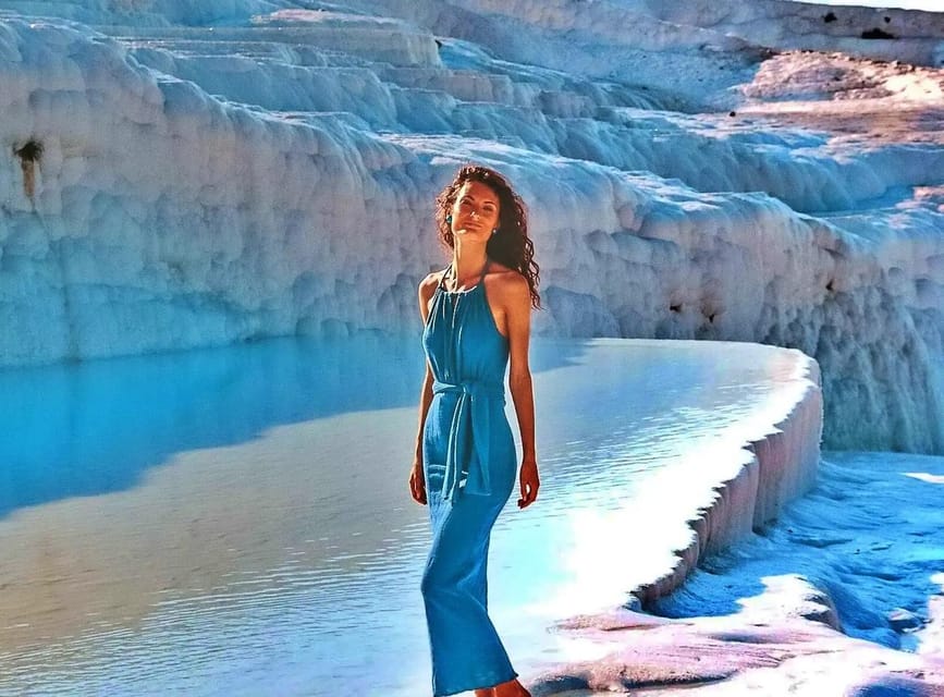 From Kusadasi: Pamukkale & Hierapolis Tour with Entry Ticket - Walking onto Pamukkale’s white terraces