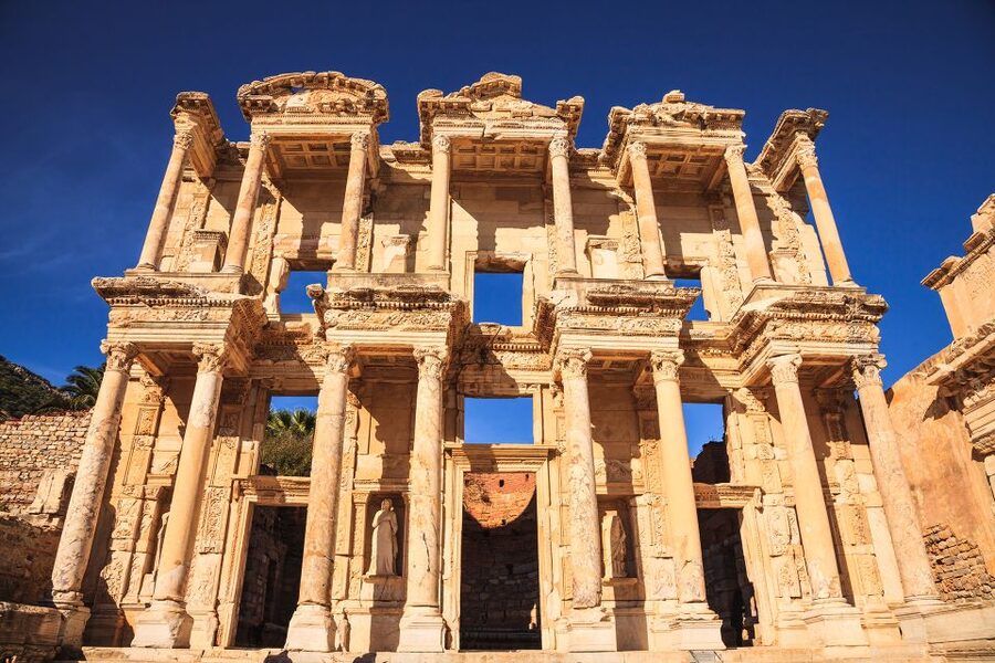Kusadasi: Ephesus & House of Virgin Mary Fully Guided Tour - The Celsus Library and the grandest views