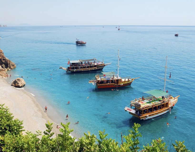 Kusadasi: Full-Day Boat Cruise w/ Lunch & Hotel Pickup - What the boat day feels like between stops