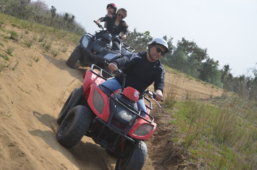 Kusadasi: Guided Quad Biking Tour - Reaching Pamucak Beach by quad