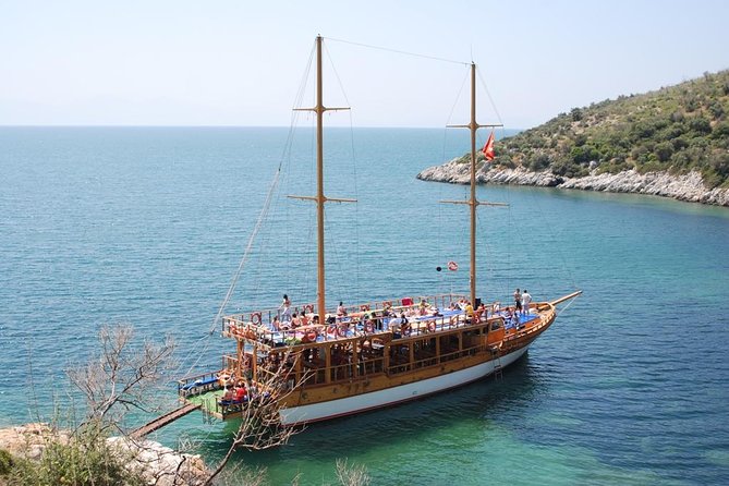 Kusadasi & National Park Boat Tours with Lunch and Transfer - What happens at the swimming stops