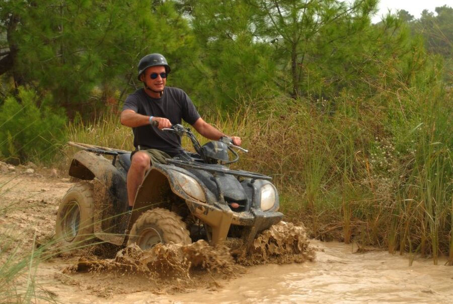 Kusadasi Quad Safari - Starting the 90-minute ride across Pamucak