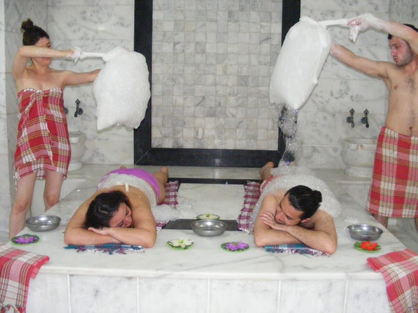Kusadasi Turkish Bath - Foam massage and the full wash